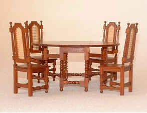 Gateleg table and chairs